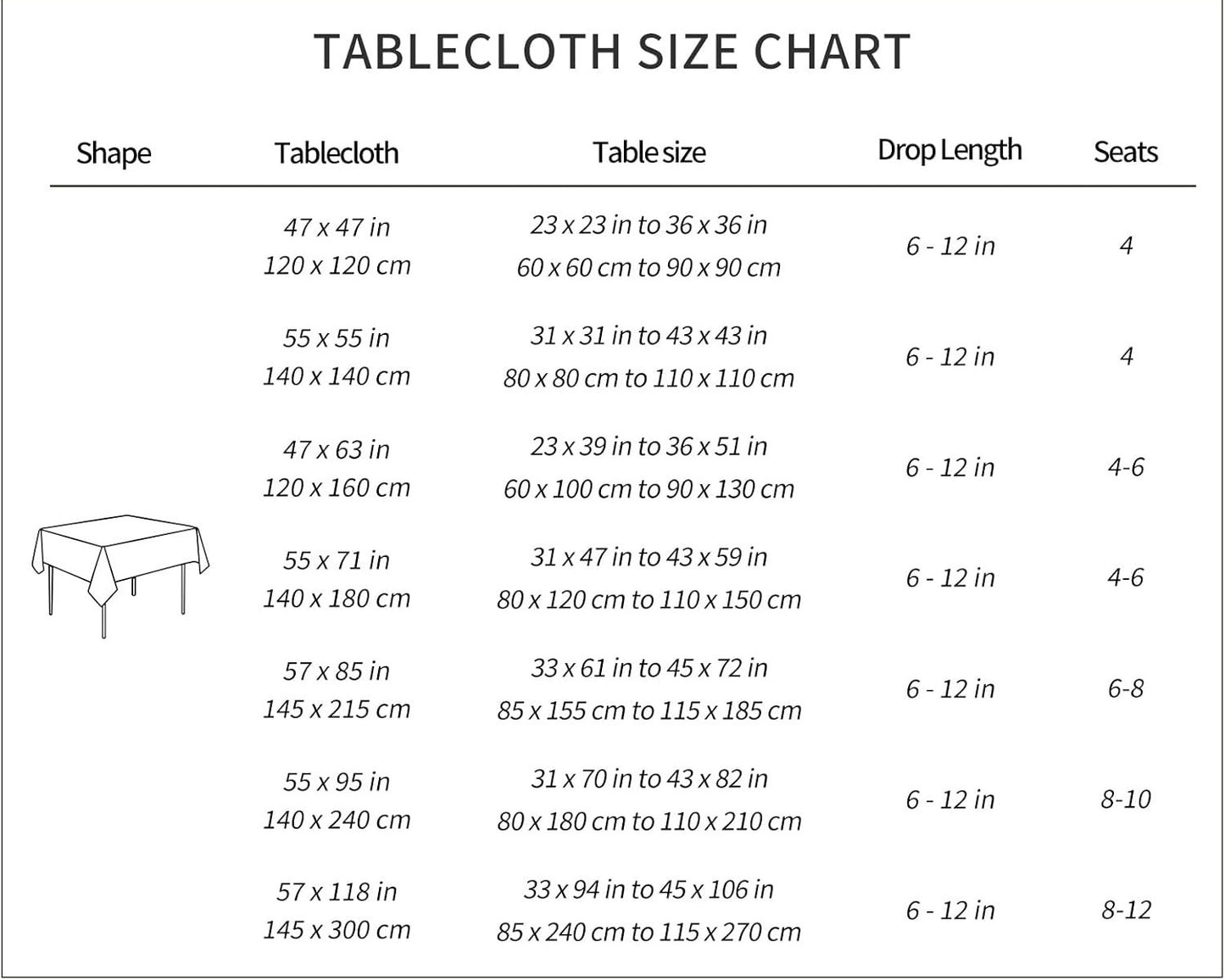 Rectangular Waterproof Tablecloth 57x118, Linen Texture, Spill-Proof, Beige
