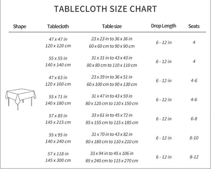 Rectangular Waterproof Tablecloth 57x118, Linen Texture, Spill-Proof, Beige