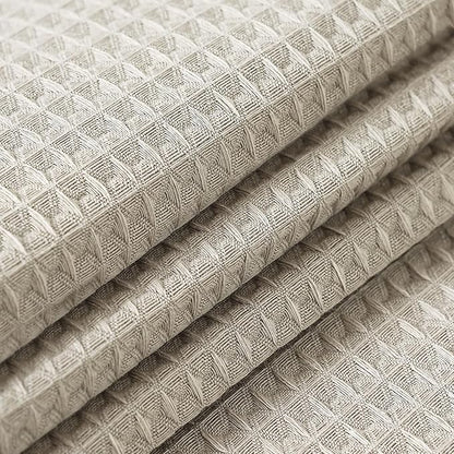 54x108 Waffle Textured Tablecloth, Waterproof & Stain Resistant, Natural