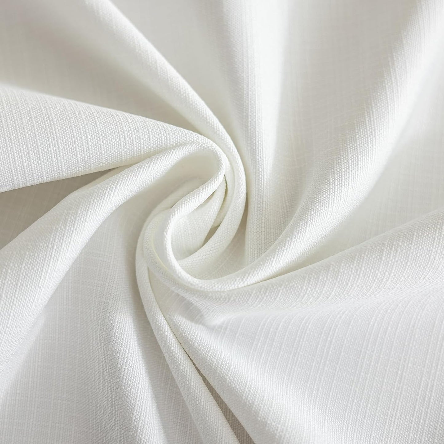 Cotton Tablecloth, Wrinkle Resistant, Tassel Fringe, Natural White
